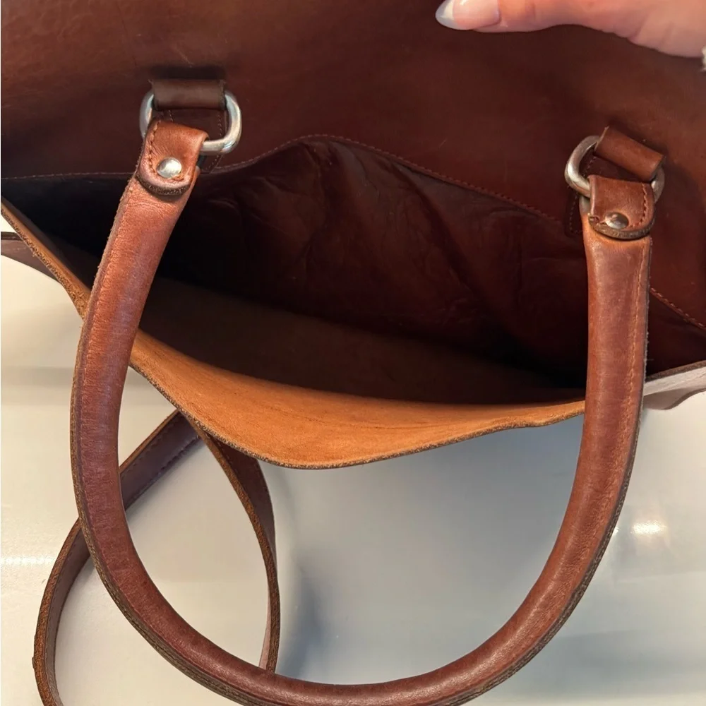 American West handmade Leather Studded bag